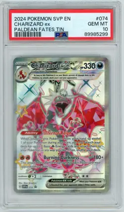 Charizard ex 074 Sv: Scarlet & Violet Promo Cards Holo PSA 10 Pokemon - Image 1