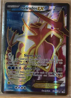 Pokemon Gyarados EX TCG Full Art Holo Card XY Breakpoint 2016 114/122 NM - Image 1