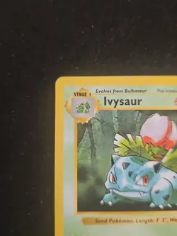 Pokemon Ivysaur Card 030/102 Base Unlimited Set Regular Uncommon LP - Image 2