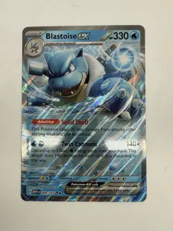 Blastoise Ex 009/165 Jumbo Card Scarlet Violet 151 - Image 1