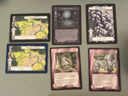 1995 LOTR CCG TCG FFG Middle Earth 400+ game cards unsorted ogres dwarves lands - Image 2