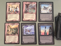 1995 LOTR CCG TCG FFG Middle Earth 400+ game cards unsorted ogres dwarves lands - Image 3