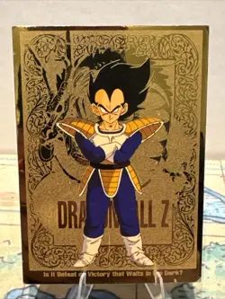 1998 Dragon Ball Z Vegeta Gold Foil Card #G2 Artbox FUNimation JPP/AMADA - Image 1