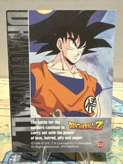 1998 Dragon Ball Z Vegeta Gold Foil Card #G2 Artbox FUNimation JPP/AMADA - Image 2