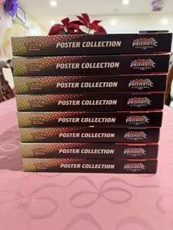 Pokemon TCG Prismatic Evolutions 8x Poster Collection With 2 Illustrations Cards - Image 5