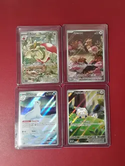 Pokemon 4 Card Special Illustration Rare Lot! Flapple Spearow Dewgong Togedemaru - Image 1