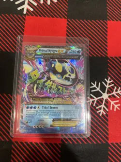 Pokemon TCG Primal Kyogre EX Full Art Holo Card 55/160 Ultra Rare - Image 1