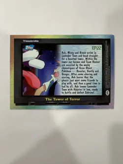 Topps Pokemon The Tower Of Terror EP22 2000 Holo Rainbow LP Card - Image 2
