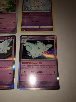Lot Of 7 Togepi Togetic and Togekiss Pokemon Cards - Image 3