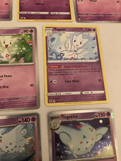 Lot Of 7 Togepi Togetic and Togekiss Pokemon Cards - Image 5