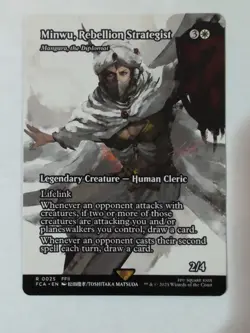 MTG: Minwu, Rebellion Strategist | Borderless | Final Fantasy | NM - Image 1