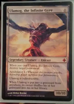 1x Ulamog, the Infinite Gyre - Rise of Eldrazi Mythic MTG LP - Image 1