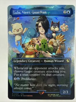 Lulu, Stern Guardian (Borderless) (Chocobo Track Foil) Commander: Final Fantasy - Image 1