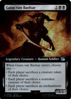 MTG Gaius van Baelsar (Extended Art) Foil NM FINAL FANTASY Magic 447 - Image 1