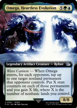 MTG Omega, Heartless Evolution (Extended Art) Normal NM FINAL FANTASY Magic 501 - Image 1