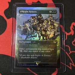 A REALM REBORN MTG x Final Fantasy Borderless Chocobo Track Foil - Image 1