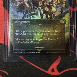 A REALM REBORN MTG x Final Fantasy Borderless Chocobo Track Foil - Image 3
