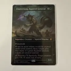 MTG: Chatterfang, Squirrel General - Borderless Foil - Bloomburrow - BLC - NM - - Image 1