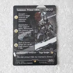 MTG Summon: Primal Odin Final Fantasy Rare Regular Borderless 365 - Image 1