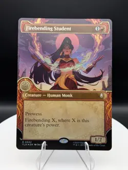 Firebending Student (Borderless) FOIL: Avatar ATLA MTG (NM) - Image 1