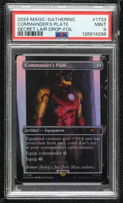 Marvel's Iron Man - Commander's Plate Foil Magic: Secret Lair Drop Series PSA 9 - Image 1