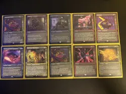 MTG Duskmourn TV Frame Lot - 80s Retro Screen Border - Foil & Non-Foil Rares - Image 1