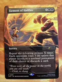 MTG Borderless Torment of Hailfire Secret Lair X Avatar: The Last Airbender NM!! - Image 1