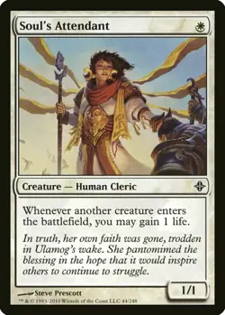 MTG - SOUL'S ATTENDANT - Rise of the Eldrazi LP/EX - Image 1