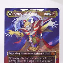 Kefka, Court Mage Borderless Surge Foil 543 FIN Final Fantasy MTG NM See Video - Image 3