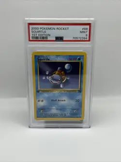 2000 POKEMON ROCKET 1ST EDITION #68 SQUIRTLE PSA 9 - Image 1