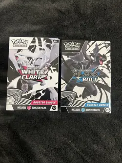 Pokemon Black Bolt and White Flare Booster Bundle Set of 2 Sealed - Image 1