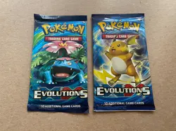 Pokemon TCG: XY - Evolutions -Sealed Booster Packs Lot Of 2 Venusaur And Raichu - Image 1