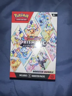Pokemon TCG Scarlet Violet Prismatic Evolutions Booster Bundle Sealed, 6-Pack - Image 1