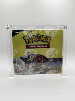 Pokemon SWSH Evolving Skies Booster Box SEALED w/Acrylic Case - Image 1
