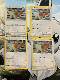 Pokemon TCG Eevee Black Star Promo SWSH190 Lot Of 20 In Mini Album - Image 5