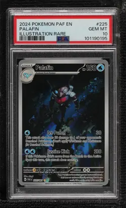 Palafin Illustration Rare Pokemon Scarlet & Violet Paldean Fates PAF PSA 10 - Image 1