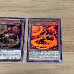 x2 Zoroa, the Magistus of Flame GEIM-EN002 Ultra Rare 1st Edition - Image 2