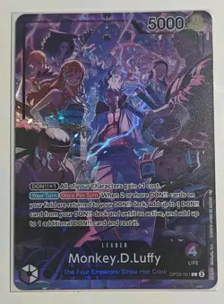 Monkey D Luffy Op09-061 Leader Promos Limited One Piece TCg Card Game Leader - Image 1