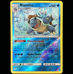 Pokemon TCG Blastoise 25/181 Reverse Holo Team Up Light Play LP Card - Image 1