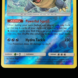 Pokemon TCG Blastoise 25/181 Reverse Holo Team Up Light Play LP Card - Image 3