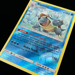 Pokemon TCG Blastoise 25/181 Reverse Holo Team Up Light Play LP Card - Image 4
