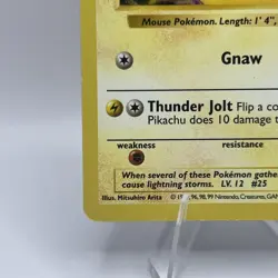 Pokemon TCG Pikachu Shadowless Red Cheeks Card #58/102 Base Set - Image 4