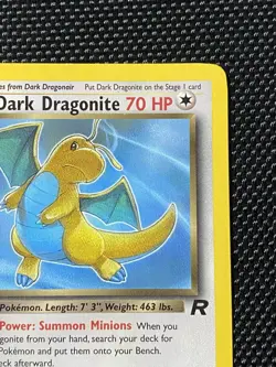 Dark Dragonite 22/82 Team Rocket Non-Holo WOTC Vintage Pokemon Card Near Mint - Image 3