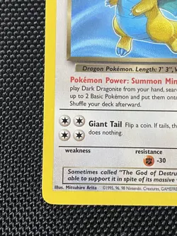 Dark Dragonite 22/82 Team Rocket Non-Holo WOTC Vintage Pokemon Card Near Mint - Image 5