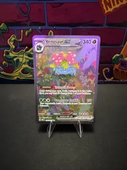 Pokemon TCG Venusaur EX Full Art Holo Card Scarlet & Violet 151 Series 198/165 - Image 1