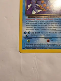 Dark Gyarados 25/82 Rare Team Rocket Pokemon Card WOTC 2000 Vintage TCG - Image 2