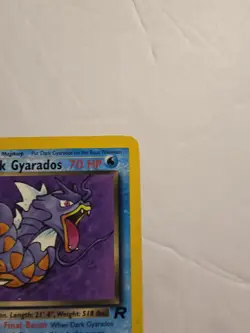 Dark Gyarados 25/82 Rare Team Rocket Pokemon Card WOTC 2000 Vintage TCG - Image 4