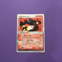 Pokemon TCG Typhlosion EX Sandstorm 2003 Holo Ultra Rare Card 99/100 - NM - Image 1