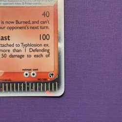 Pokemon TCG Typhlosion EX Sandstorm 2003 Holo Ultra Rare Card 99/100 - NM - Image 4