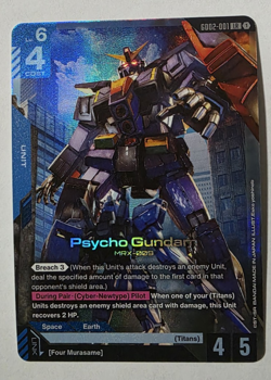 Psycho Gundam (LR) GD02-001 - Gundam TCG Card Game - Dual Impact *English - Image 1